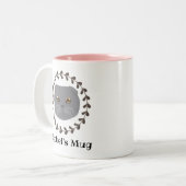Scottish Fold Cat Zweifarbige Tasse (Vorderseite Links)