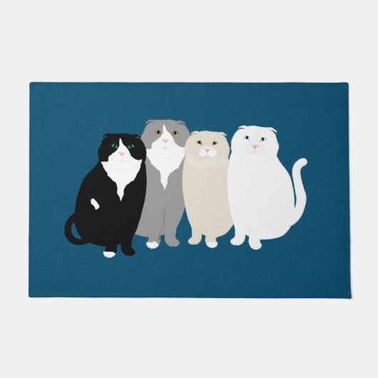 Scottish Fold Cats Doormat Fußmatte (Vorderseite)