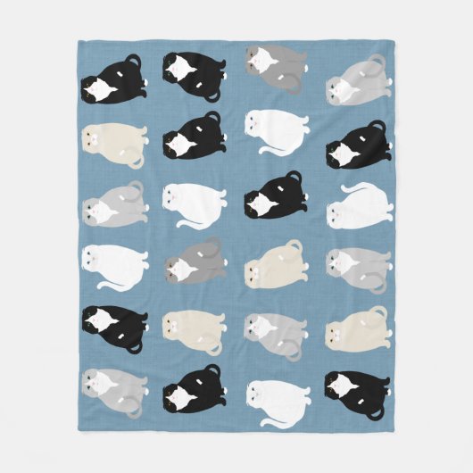 Scottish Fold Cats Fleece Blanket (Vorderseite)