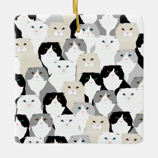Scottish Fold Cats Ornament (Vorderseite)