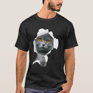 Scottish Fold Cats Torn Cloth Kitten T-Shirt