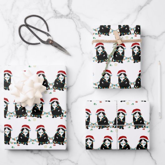 Scottish Fold Christmas Trouble Geschenkpapier Set (Vorderseite)