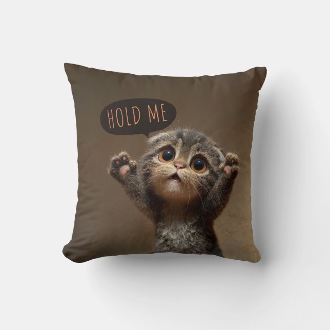 (Scottish Fold) "Hold Me" Emotional Support Kissen (Vorderseite)