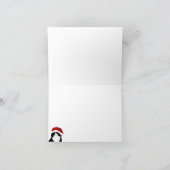 Scottish Fold Santa Cat Grußkarte Karte (Innenseite)