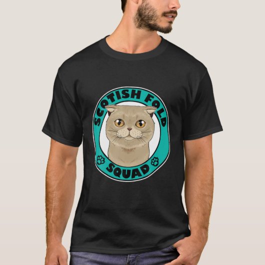 Scottish Fold Squad I Cat Lover I Scottish Fold Ca T-Shirt (Vorderseite)