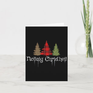 Scottish Gäelic Merry Christmas Nollaig Chridheil Karte