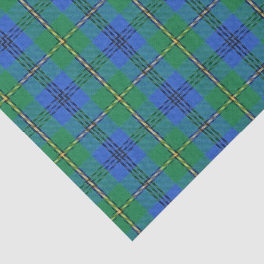Scottish Gifts Clan Johnston Johnstone Tartan Seidenpapier (Ausschnitt)