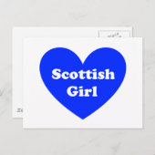 Scottish Girl Postkarte (Vorne/Hinten)