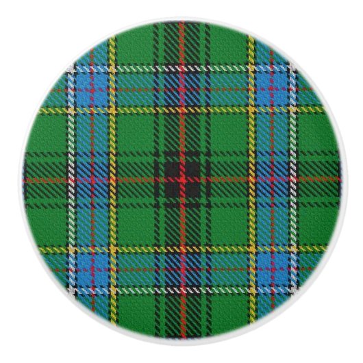 Scottish Grandeur Clan Duncan Tartan Kariert Keramikknauf (Vorderseite)