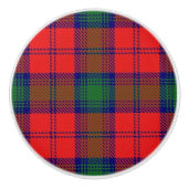 Scottish Grandeur Clan Lindsay Tartan Kariert Keramikknauf (Vorderseite)