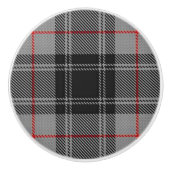 Scottish Grandeur Clan Moffat Tartan Kariert Keramikknauf (Vorderseite)