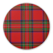 Scottish Grandeur Clan Stewart Tartan Kariert Keramikknauf (Vorderseite)