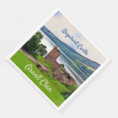 Scottish Grant Clan-Urquhart Castle Napkins Serviette (Ecke)
