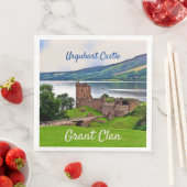 Scottish Grant Clan-Urquhart Castle Napkins Serviette (Beispiel)
