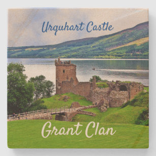 Scottish Grant Clan Urquhart Castle Stone Unterset Steinuntersetzer