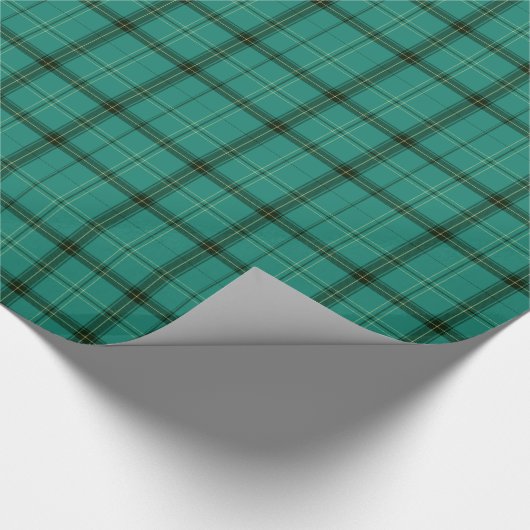 Scottish Green Tartan Geschenkpapier (Ecke)