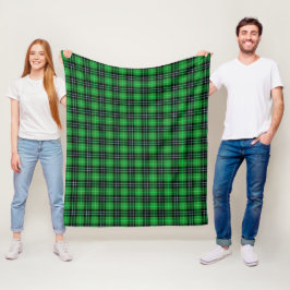 Scottish Green Tartan Kariert Fleecedecke