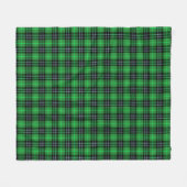 Scottish Green Tartan Kariert Fleecedecke (Vorderseite (Horizontal))