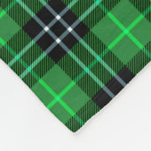 Scottish Green Tartan Kariert Fleecedecke (Ecke)