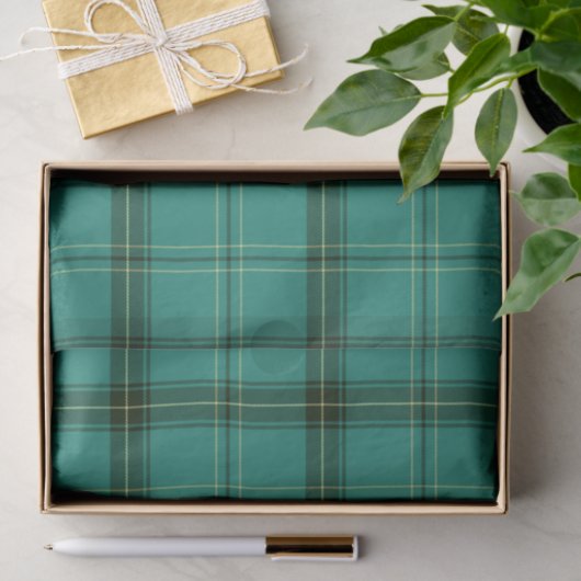 Scottish Green Tartan Seidenpapier (Geschenk)