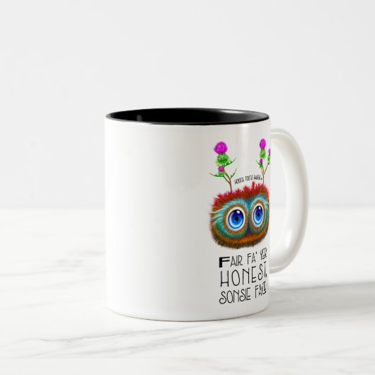 Scottish Haggis Robert Burns Zitat Zweifarbige Tasse (VorderseiteRechts)