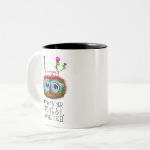 Scottish Haggis Robert Burns Zitat Zweifarbige Tasse (Vorderseite Links)