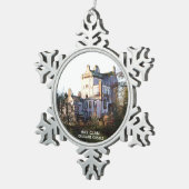 Scottish Hay Clan Delgatie Castle Schneeflocken Zinn-Ornament (Rechts)