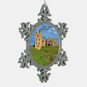 Scottish Hay Clan New Slains Castle Schneeflocken Zinn-Ornament (Links)