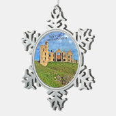 Scottish Hay Clan New Slains Castle Schneeflocken Zinn-Ornament (Rechts)