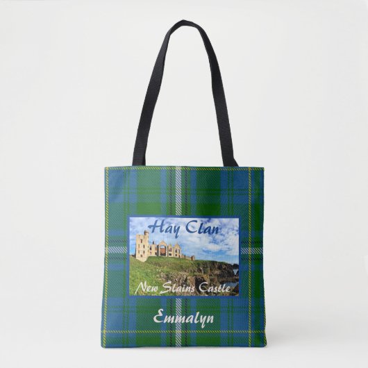 Scottish Hay Clan's Castle Tartan Name Tasche (Vorderseite)