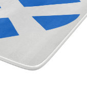 Scottish Heartflag auf weißem Cbcnt Schneidebrett (Ecke)