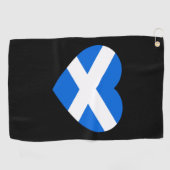 Scottish Heartflag gtcnt Golfhandtuch (Horizontal)