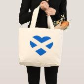 Scottish Heartflag jtcn Jumbo Stoffbeutel (Vorderseite (Produkt))