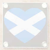 Scottish HeartFlag Küste Glasuntersetzer (Rückseite)