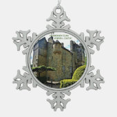 Scottish Henderson Clans Fordell Castle Schneeflocken Zinn-Ornament (Vorderseite)