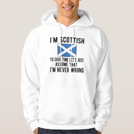 Scottish Heritage Scotland Roots Scottish Flag Hoodie (Vorderseite)