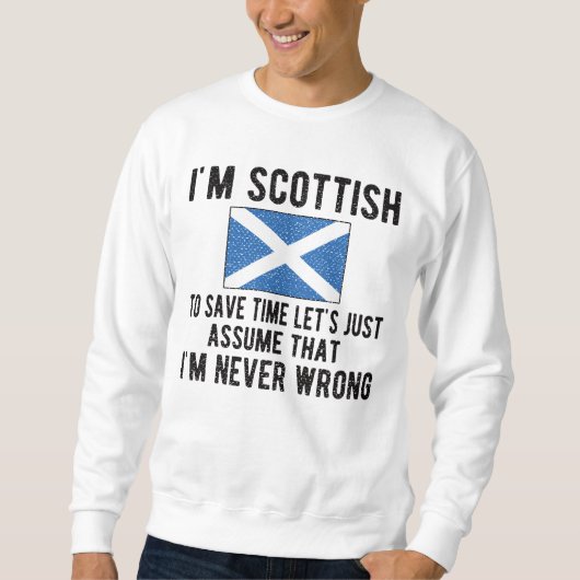 Scottish Heritage Scotland Roots Scottish Flag Sweatshirt (Vorderseite)