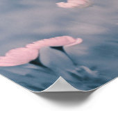 Scottish Highland Calf Baby Cow Pink Tint Print Poster (Ecke)