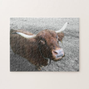 Scottish Highland Cattle Bauer Niedlichen Tiere Puzzle