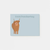 Scottish Highland Cattle Cow Graphic Personalisier Post-it Klebezettel (Vorderseite)