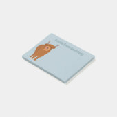 Scottish Highland Cattle Cow Graphic Personalisier Post-it Klebezettel (angewinkelt)