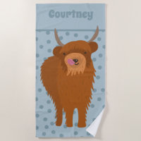 Scottish Highland Cattle Cow Graphic Personalisier