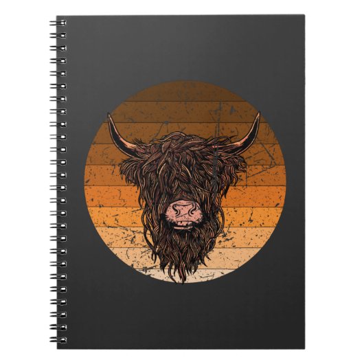 Scottish Highland Cattle Notizblock (Vorderseite)