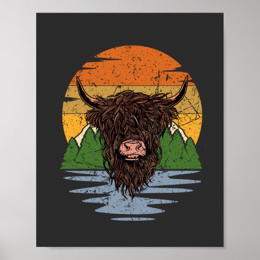 Scottish Highland Cattle Poster (Vorne)