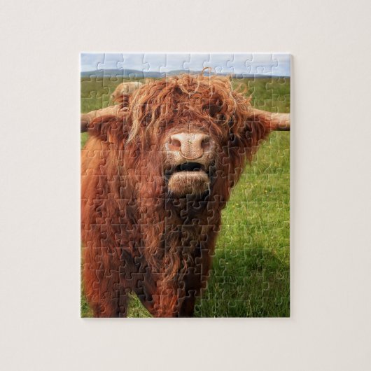 Scottish Highland Cattle - Scotland Puzzle (Vertikal)