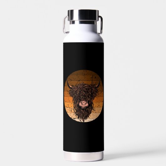 Scottish Highland Cattle Trinkflasche (Vorne)