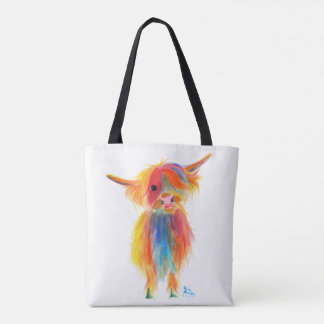 Scottish Highland Cow 'ANGEL' von Shirley MacArthu Tasche
