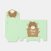 Scottish Highland Cow Baby Shower Geschenkschachtel (Ungefaltet)