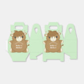 Scottish Highland Cow Baby Shower Green Geschenkschachtel (Ungefaltet)