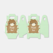 Scottish Highland Cow Baby Shower Green Geschenkschachtel (Ungefaltet)